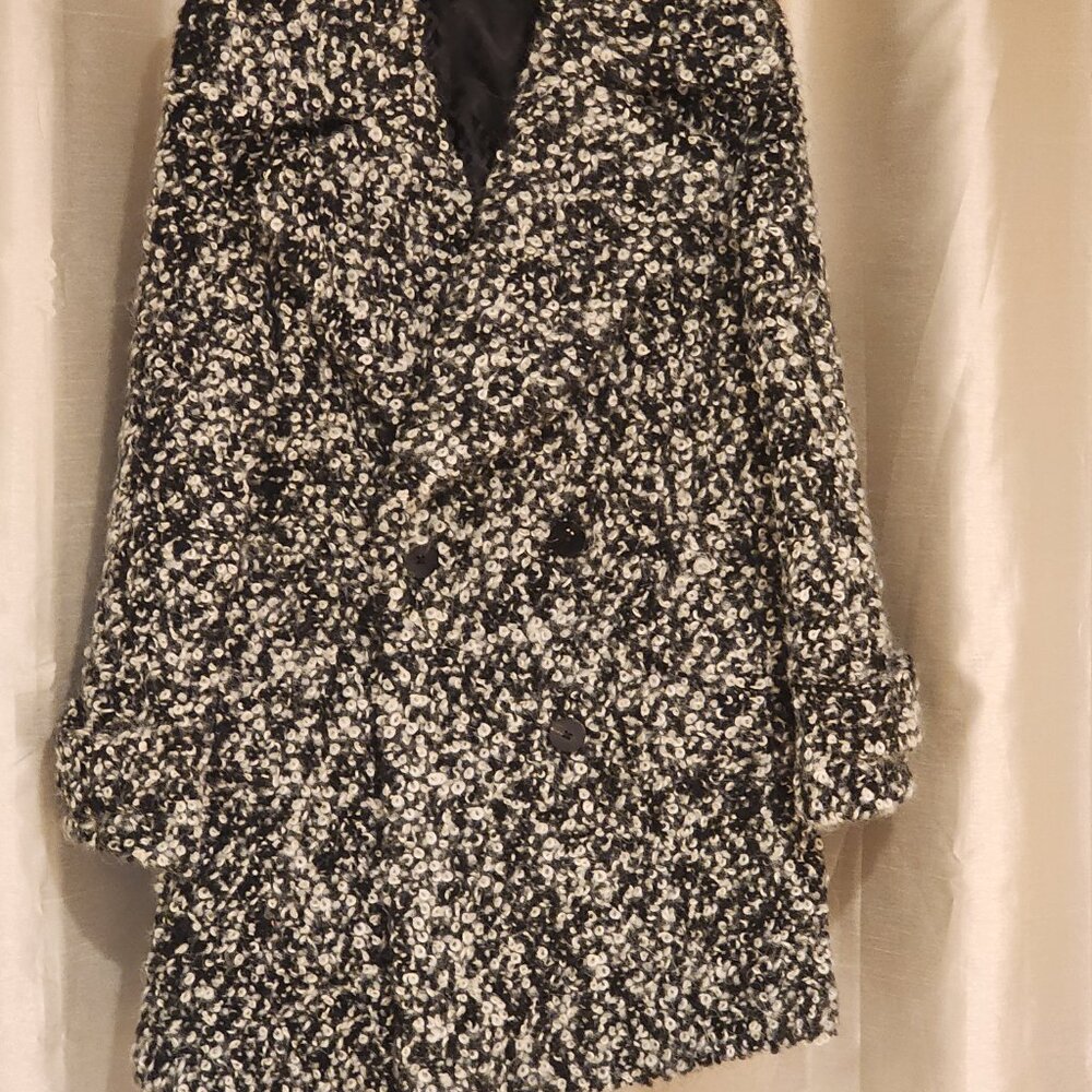 Excellent  Diane Von Furstenberg Peacoat Double Breasted Boucle Loop